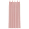 Voile gardiner med stanglommer 2 stk rosa