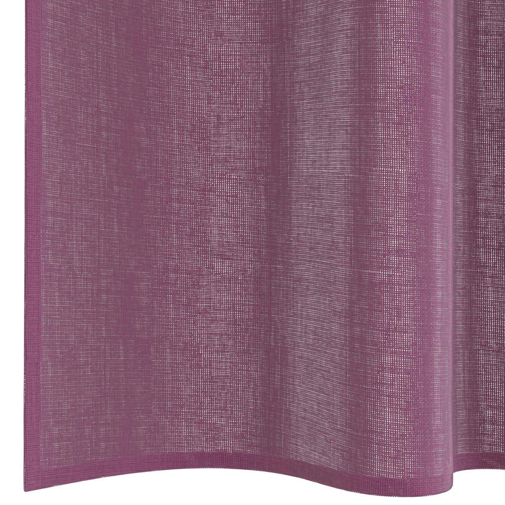 Voile gardiner med stanglommer 2 stk lilla