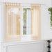 Voile gardiner med stanglommer 2 stk sand