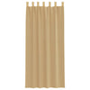 Voile gardiner med stanglommer 2 stk sand