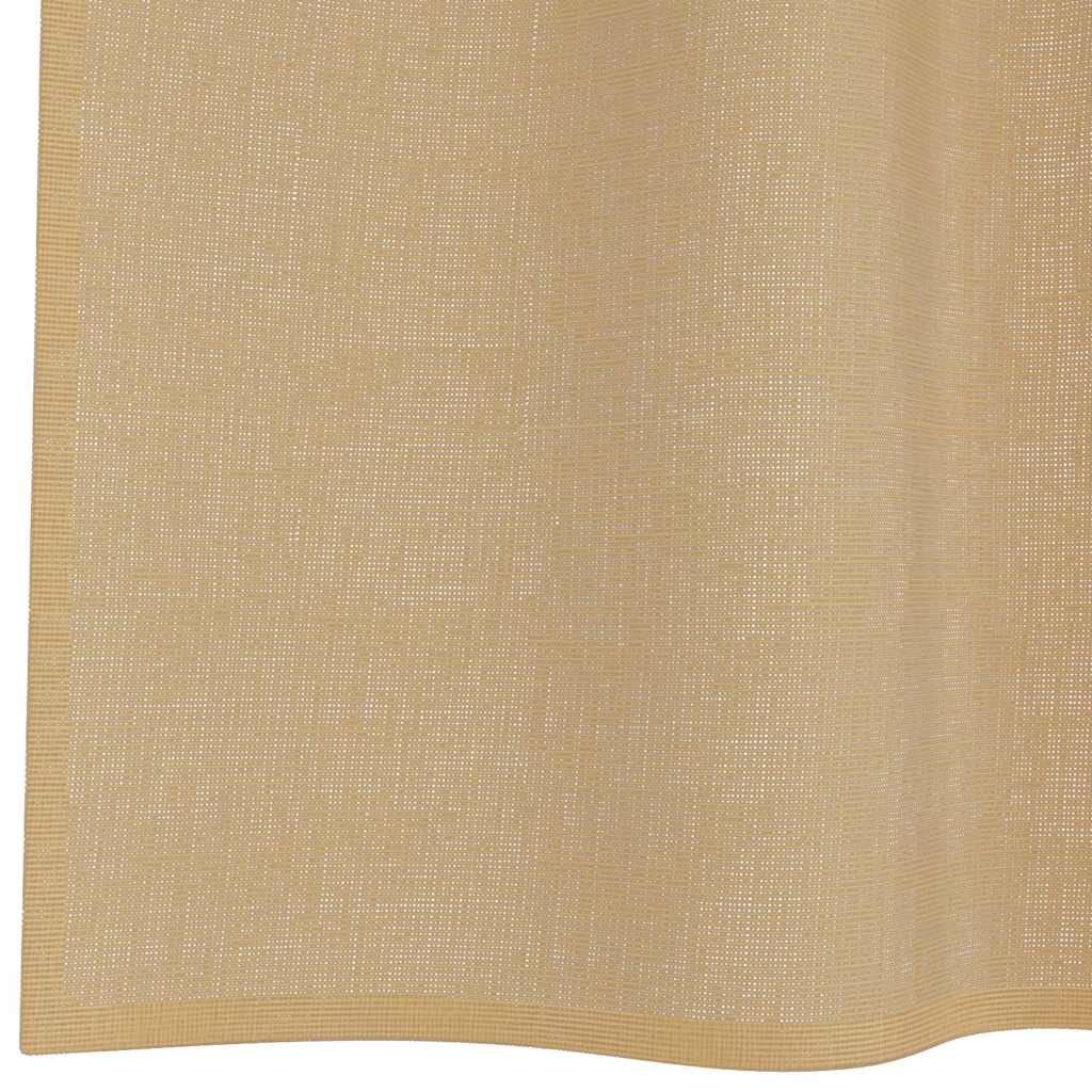 Voile gardiner med stanglommer 2 stk sand