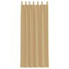 Voile gardiner med stanglommer 2 stk sand