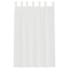 Voile gardiner med stanglommer 2 stk hvit