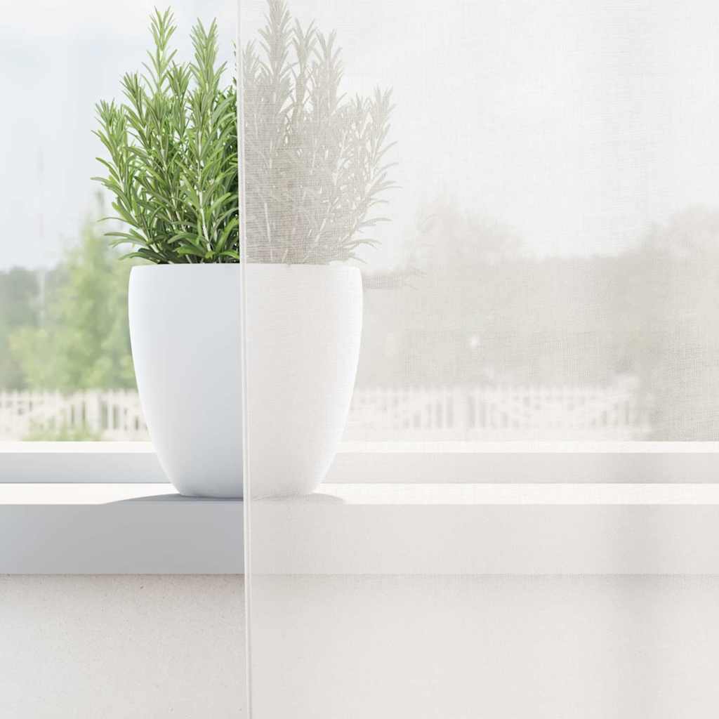Voile gardiner med stanglommer 2 stk hvit