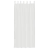 Voile gardiner med stanglommer 2 stk hvit