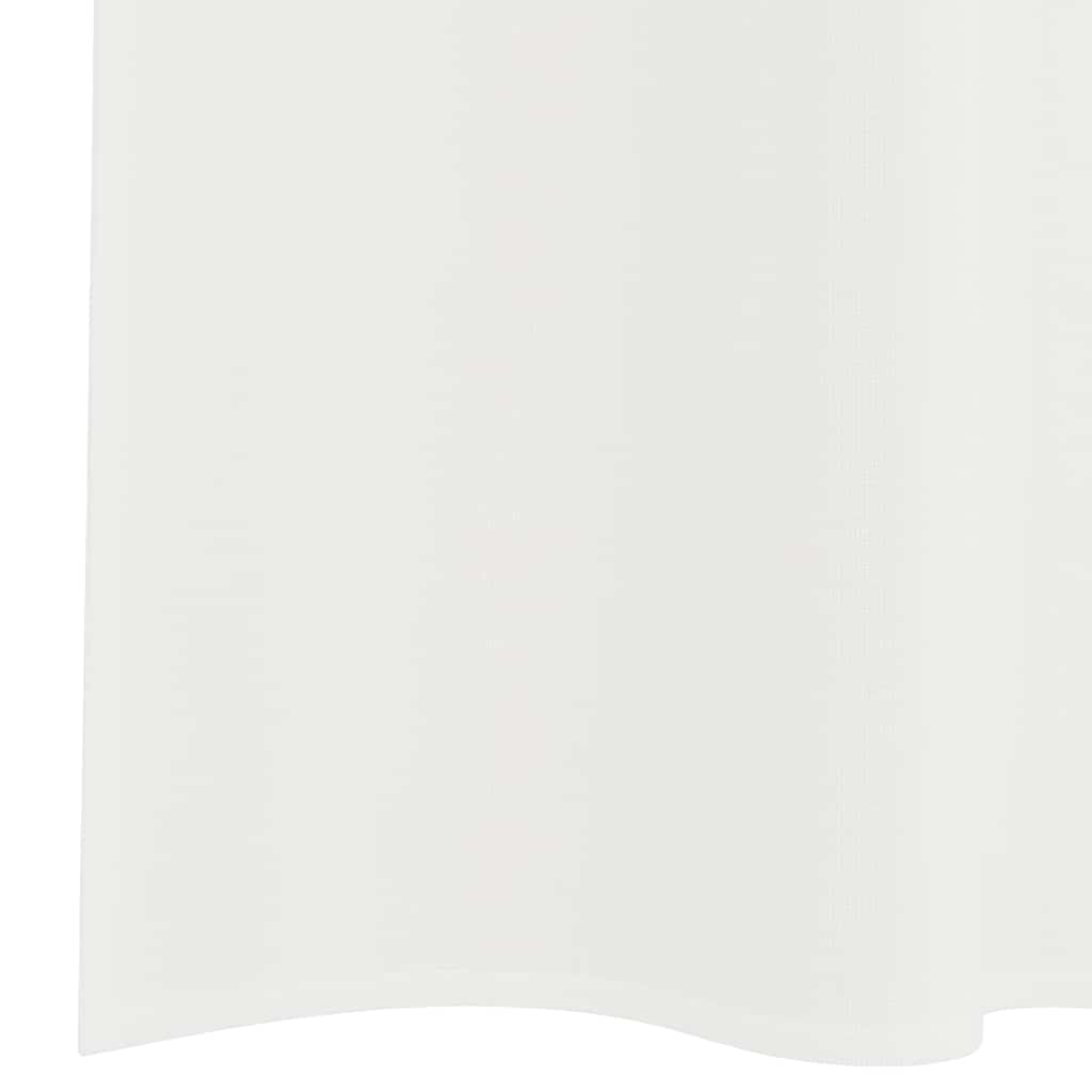 Voile gardiner med stanglommer 2 stk hvit