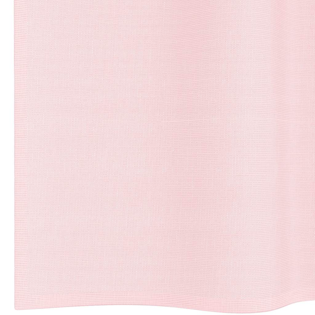 Voilegardiner med hemper 2 stk lyserosa 140x175 cm