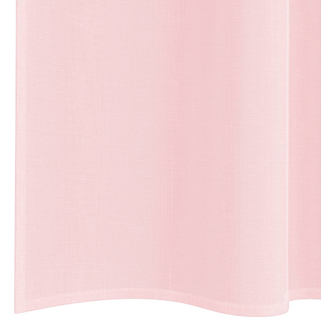Voilegardiner med hemper 2 stk lyserosa 140x245 cm