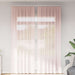 Voilegardiner med hemper 2 stk lyserosa 140x260 cm