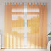 Voilegardiner med hemper 2 stk oransje 140x225 cm vidaXL