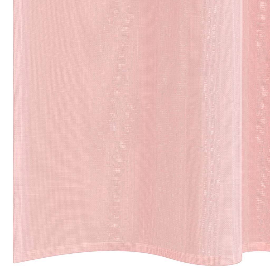 Voilegardiner med hemper 2 stk rosa 140x140 cm