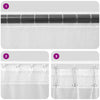 Voilegardiner med hemper 2 stk rosa 140x225 cm