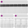 Voilegardiner med hemper 2 stk rosa 140x245 cm