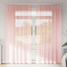 Voilegardiner med hemper 2 stk rosa 140x245 cm