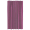 Voilegardiner med hemper 2 stk lilla 140x175 cm