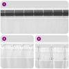 Voilegardiner med hemper 2 stk lilla 140x225 cm