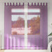 Voilegardiner med hemper 2 stk lilla 140x225 cm vidaXL