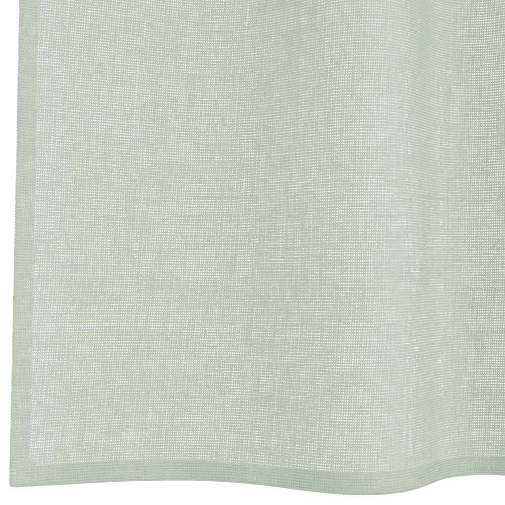 Voilegardiner med hemper 2 stk lysegrå 140x140 cm