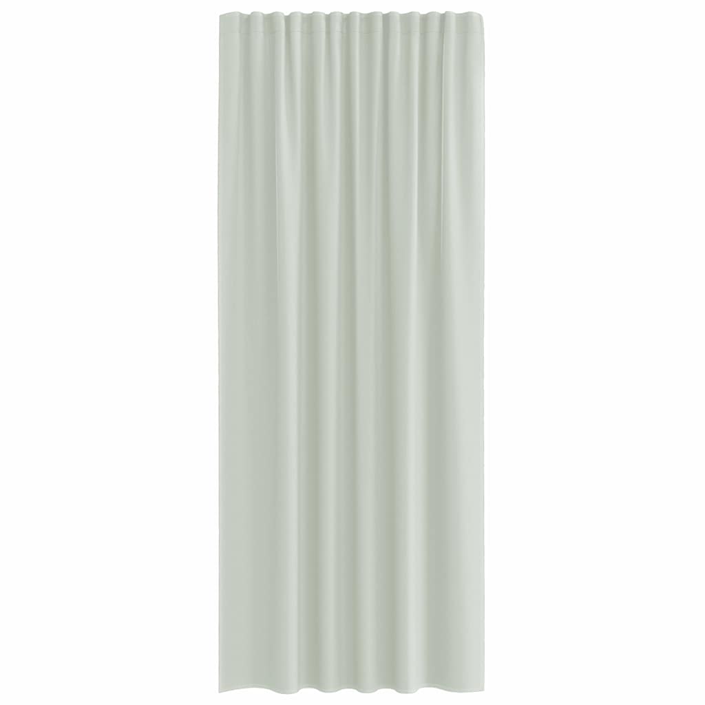 Voilegardiner med hemper 2 stk lysegrå 140x225 cm