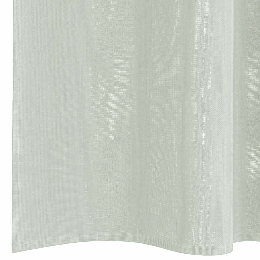 Voilegardiner med hemper 2 stk lysegrå 140x225 cm