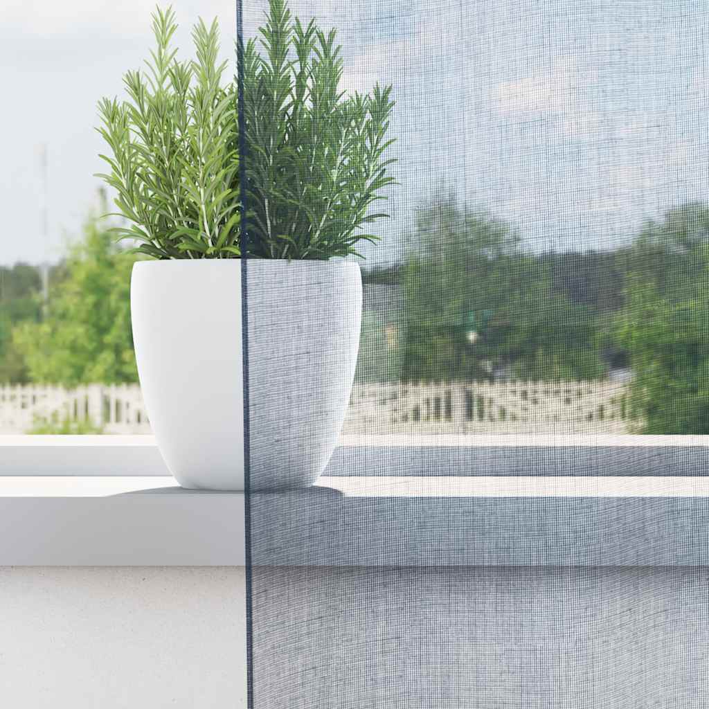Voile gardiner med hemper 2 stk kongeblå 140x245 cm