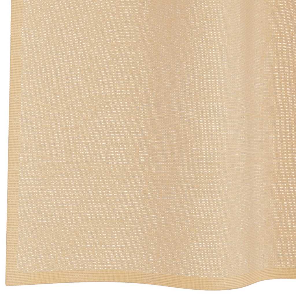 Voilegardiner med hemper 2 stk sand 140x175 cm