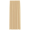 Voilegardiner med hemper 2 stk sand 140x245 cm