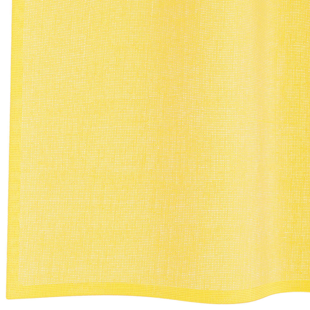 Voilegardiner med hemper 2 stk gul 140x175 cm vidaXL