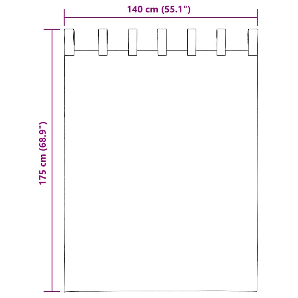 Voilegardiner med hemper 2 stk gul 140x175 cm vidaXL