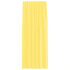 Voilegardiner med hemper 2 stk gul 140x245 cm