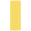 Voilegardiner med hemper 2 stk gul 140x260 cm