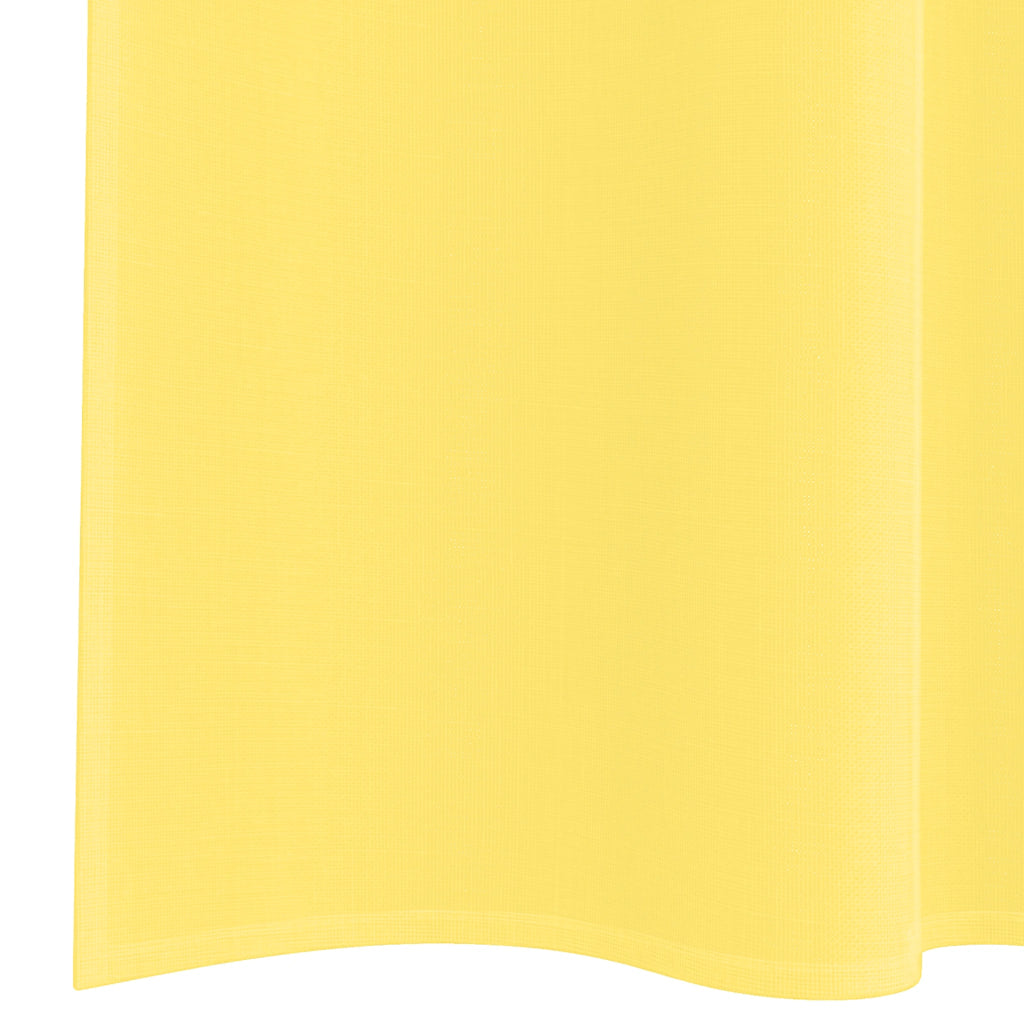 Voilegardiner med hemper 2 stk gul 140x260 cm