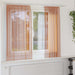 Voilegardiner med hemper 2 stk terrakotta 140x140 cm