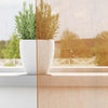 Voilegardiner med hemper 2 stk terrakotta 140x245 cm