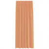 Voilegardiner med hemper 2 stk terrakotta 140x245 cm
