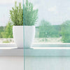 Voilegardiner med hemper 2 stk turkis 140x245 cm