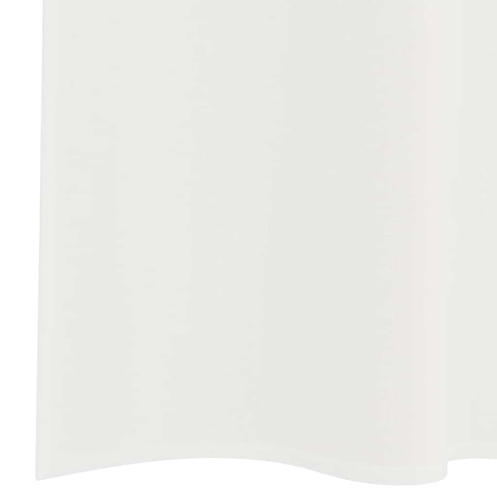 Voilegardiner med hemper 2 stk hvit 140x140 cm