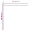 Voilegardiner med hemper 2 stk hvit 140x140 cm
