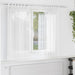 Voilegardiner med hemper 2 stk hvit 140x140 cm vidaXL
