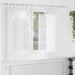 Voilegardiner med hemper 2 stk hvit 140x175 cm vidaXL