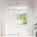 Voilegardiner med hemper 2 stk hvit 140x245 cm