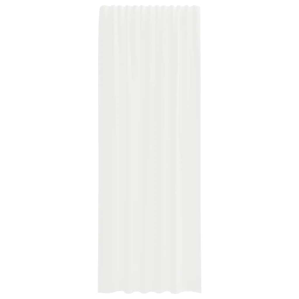 Voilegardiner med hemper 2 stk hvit 140x260 cm
