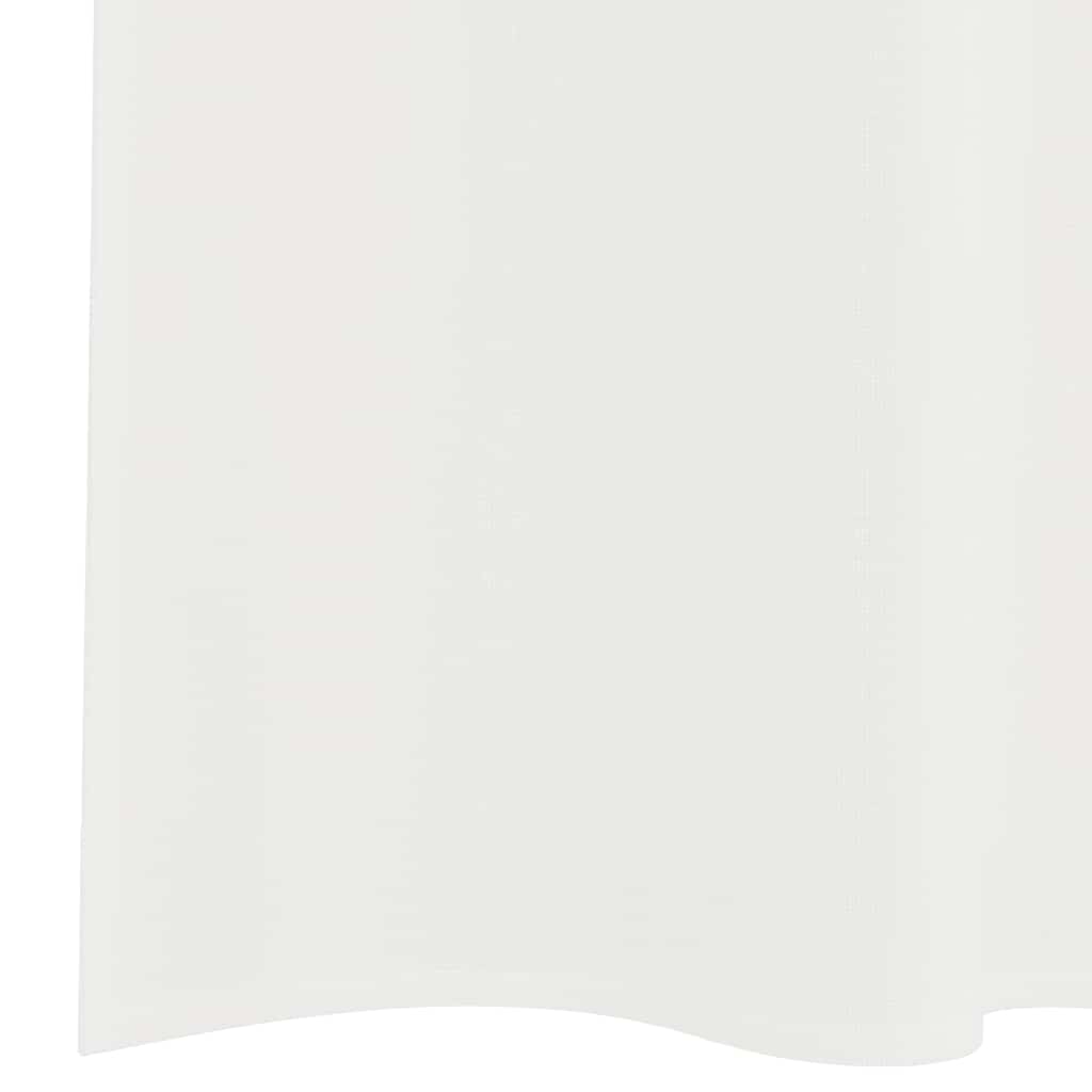 Voilegardiner med hemper 2 stk hvit 140x260 cm