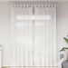 Voilegardiner med hemper 2 stk hvit 140x260 cm vidaXL
