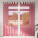Voilegardiner med hemper 2 stk vinrød 140x225 cm