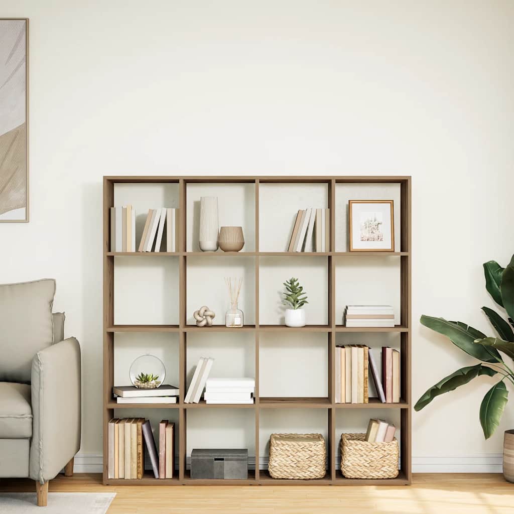 Bokhylle artisan eik 102x29x143 cm konstruert tre