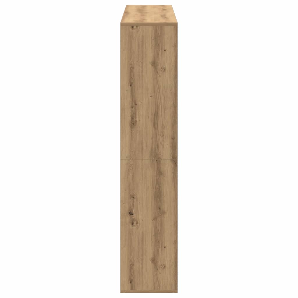 Bokhylle artisan eik 102x29x143 cm konstruert tre