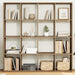 Bokhylle artisan eik 102x29x143 cm konstruert tre