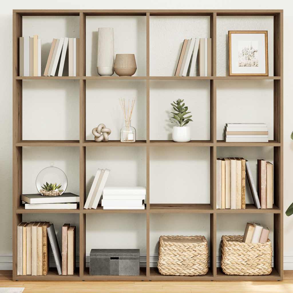 Bokhylle artisan eik 102x29x143 cm konstruert tre