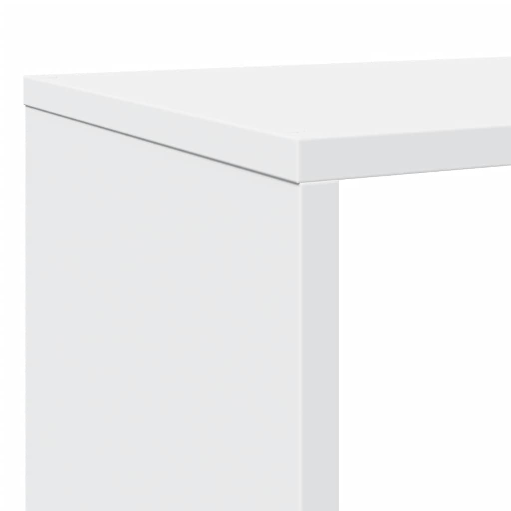 Bokhylle hvit 102x29x143 cm konstruert tre